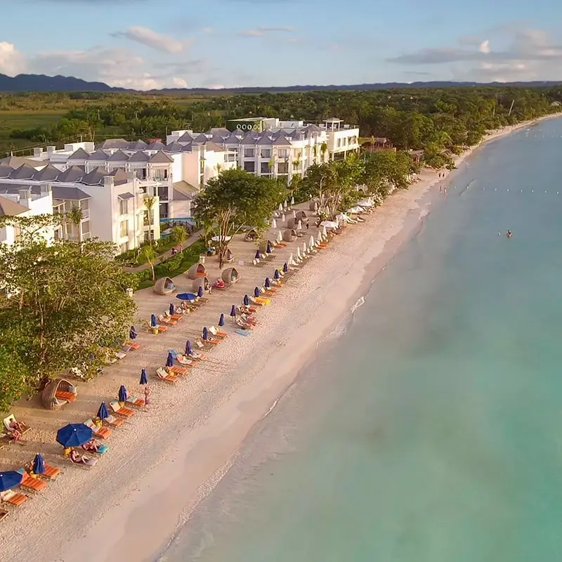 Aerial view of Azul Beach Resort in Negril Jamaica
