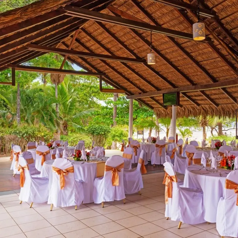 A destination wedding reception at Occidental Tamarindo resort in Costa Rica.