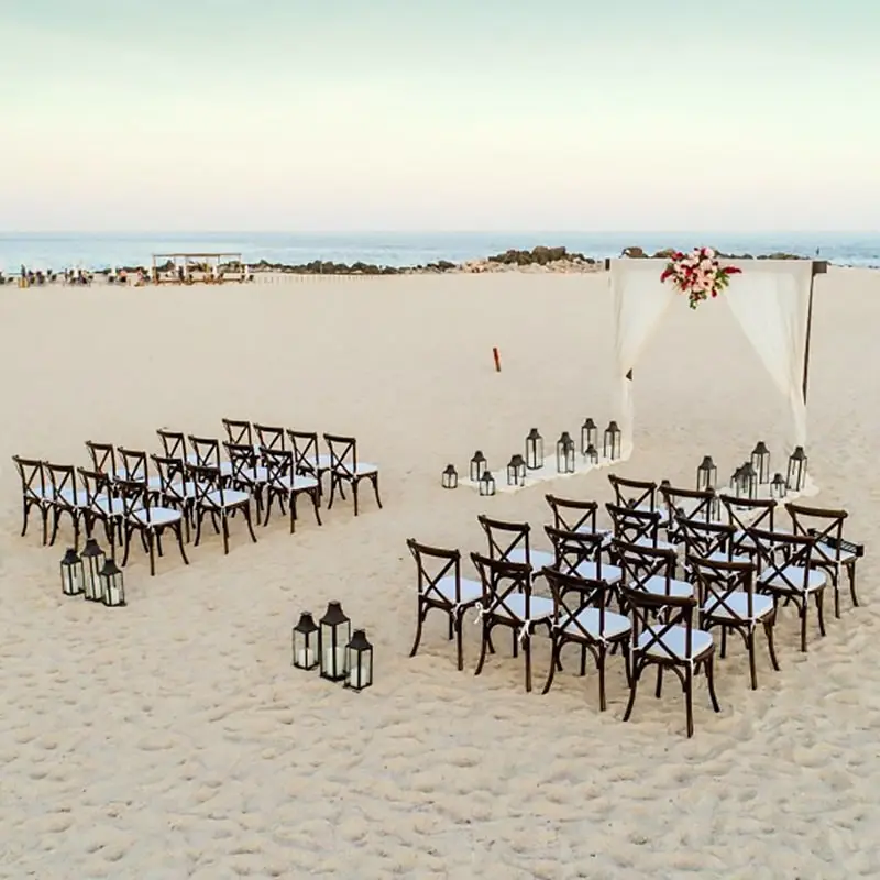 A beach destination wedding on the sands of Paradisus Los Cabos resort.