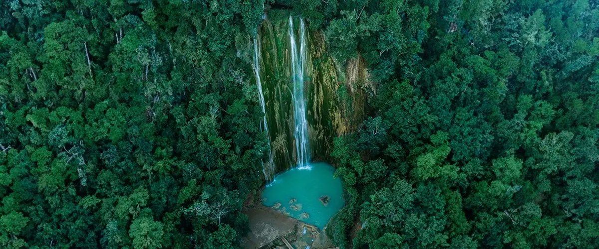 El Limón waterfall in the Dominican Republic