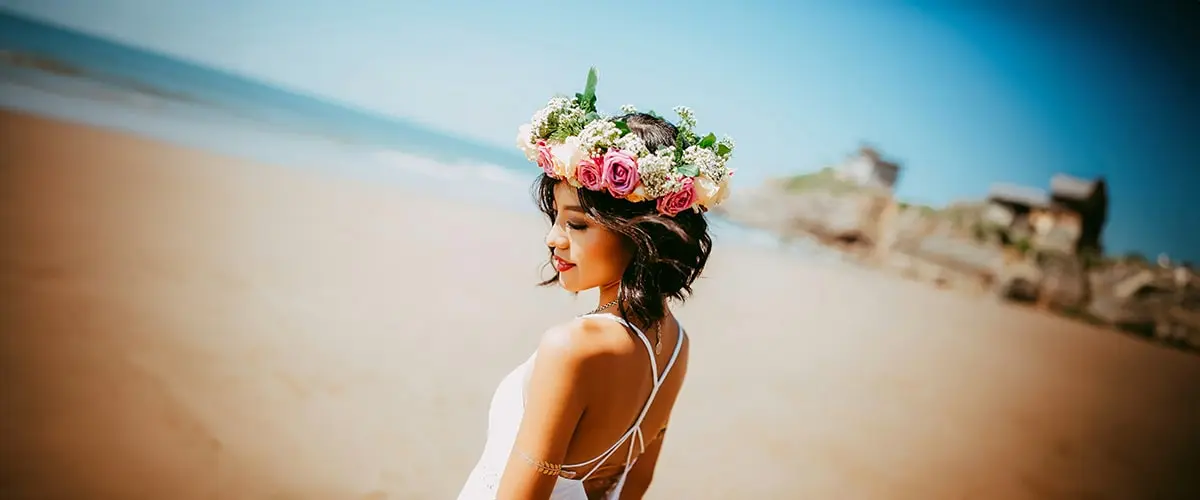Ensure your threads are right with beach wedding inspiration